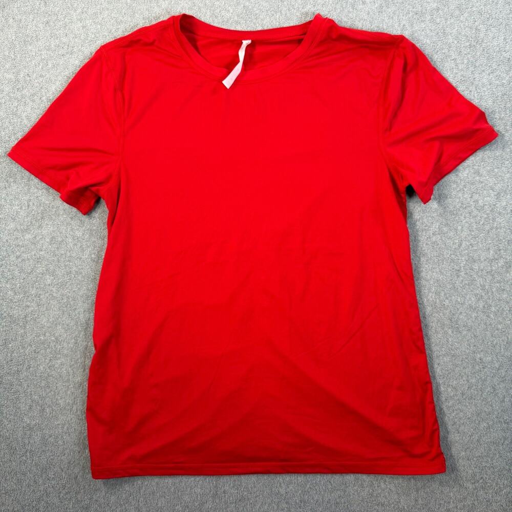 Fabletics Women's Medium Red Short Sleeve Activewear Performance T-Shirt